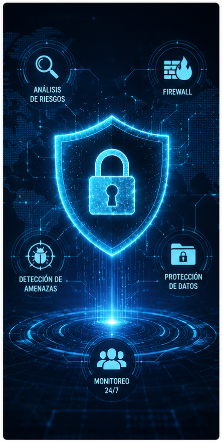 Ciberseguridad y protección de sistemas y datos